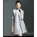 2016 Latest Stripe Lax Casual Dress Designs for Ladies